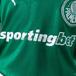 Camiseta Palmeiras 2023 Local Niño — detalle shorts