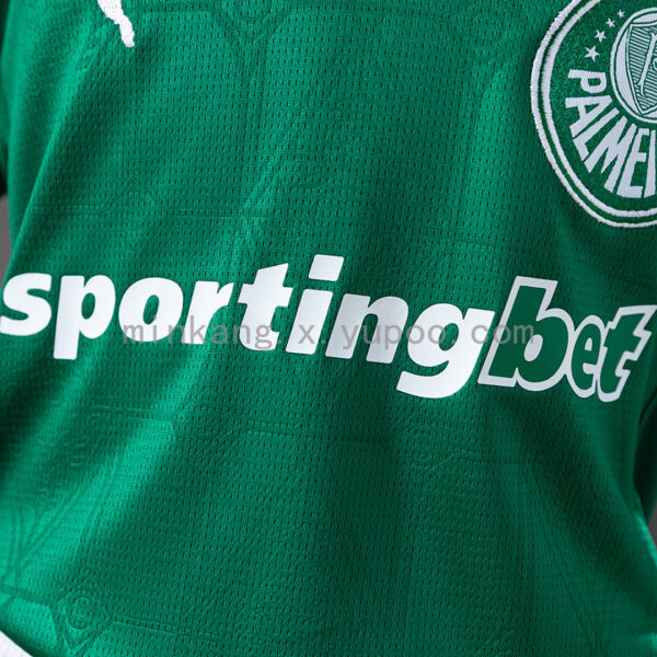 Camiseta Palmeiras 2023 Local Niño — detalle shorts