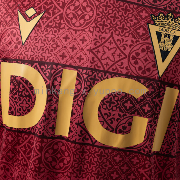 Camiseta Cadiz CF 2023/24 Visita — detalle manga