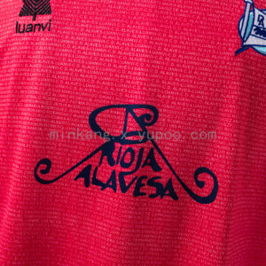 Camiseta Deportivo Alavés 2000/01 Retro Tercera — detalle del cuello interior