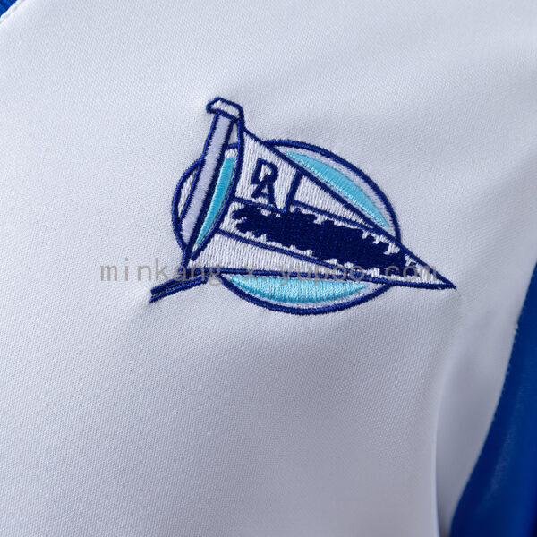 Camiseta Deportivo Alavés 2000/01 Retro Local — detalle costuras laterales