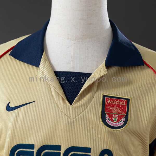 Camiseta Arsenal 1999/2000 Visita - detalle