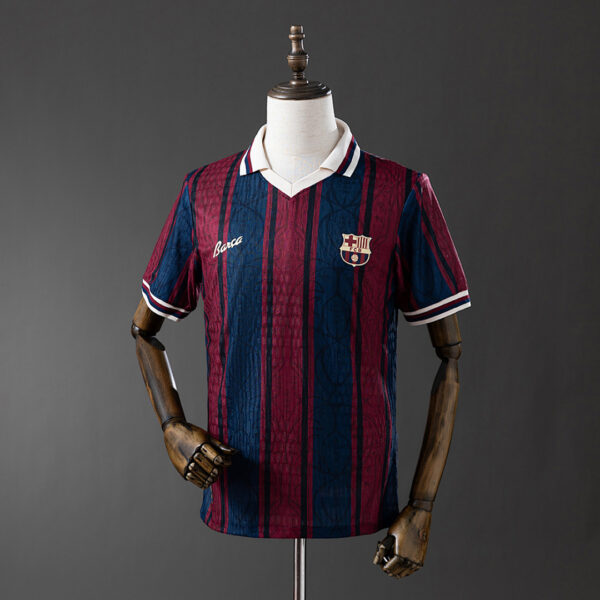 Camiseta FC Barcelona 2024/25 Local Aniversario — detalle tejido
