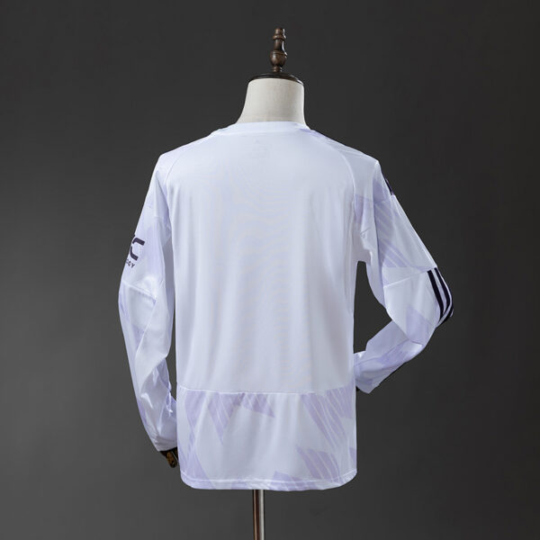 Camiseta Manchester United 2024/25 Visita Manga Larga - detalle sponsor DXC Technology
