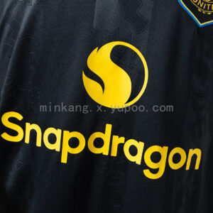 Camiseta Manchester United 1993/94 Retro Visita Manga Larga - detalle