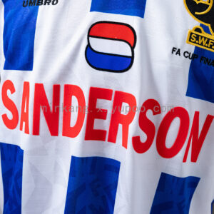 Camiseta Sheffield Wednesday 1993 Retro Local - detalle