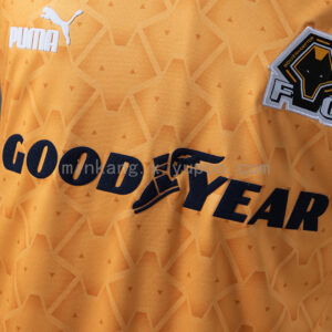 Camiseta Wolverhampton Wanderers 1996/97 Retro Local - detalle cuello