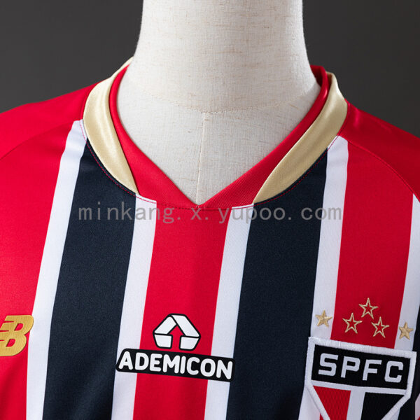 Camiseta Sao Paulo 2024/25 Visita — detalle tejido