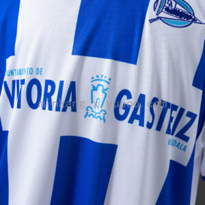 Camiseta Deportivo Alavés 2001/02 Local - detalle textura de tela