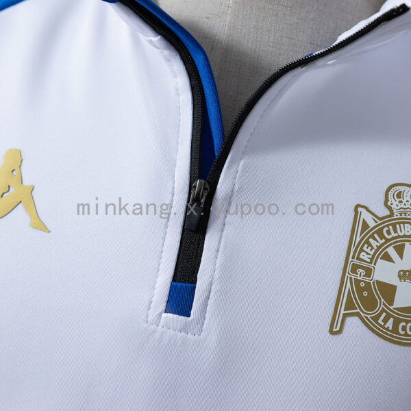 Camiseta Deportivo La Coruña 2023/24 Entrenamiento Manga Larga - detalle de la tela y costuras
