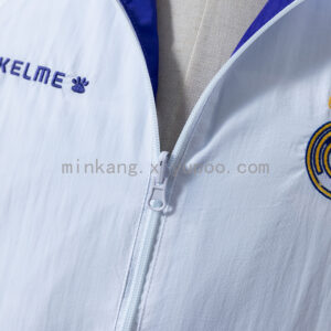 Camiseta Real Madrid 1991 Retro Entrenamiento Blanca — detalle tejido