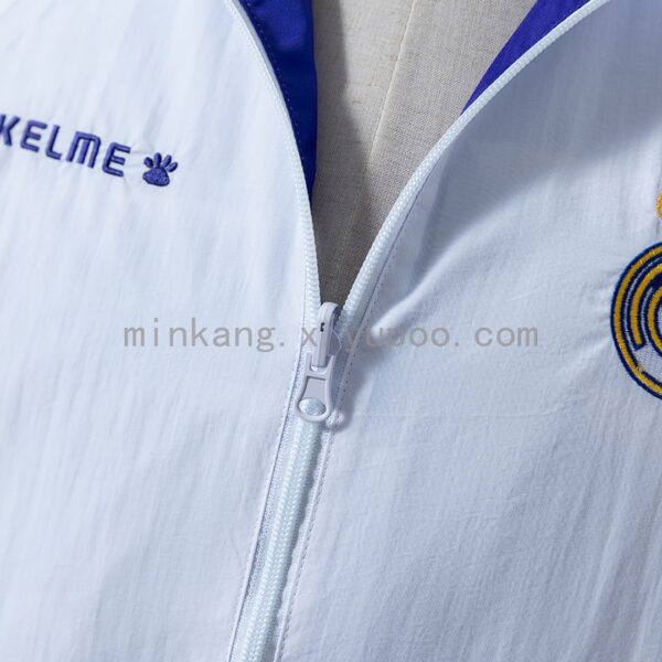 Camiseta Real Madrid 1991 Retro Entrenamiento Blanca — detalle tejido