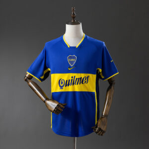 Camiseta Boca Juniors 2001 Retro Local - detalle escudo