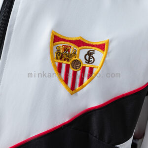 Camiseta Sevilla FC 1986 Retro Cortaviento — detalle logo Bukta