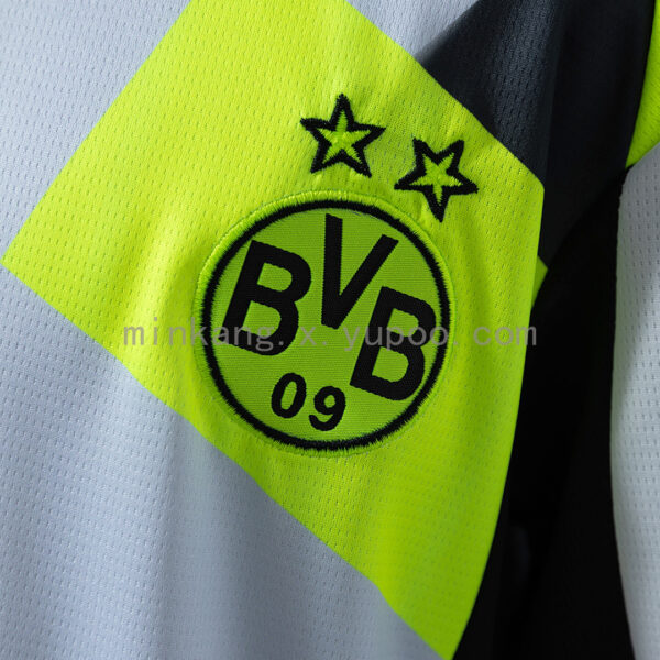 Camiseta Borussia Dortmund 2023/24 Visita - primer plano del tejido