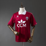 Camiseta Albacete Balompié 1992/93 Retro Local — detalle cuello polo