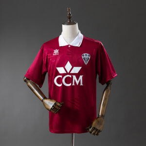Camiseta Albacete Balompié 1992/93 Retro Local — detalle cuello polo