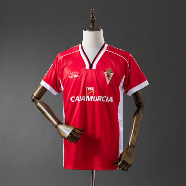 Camiseta Real Murcia 1988 Retro Local — detalle escudo