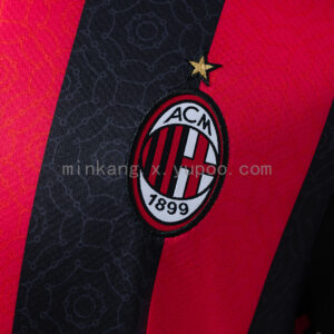 Camiseta AC Milan 2021/22 Local Retro - detalle de manga