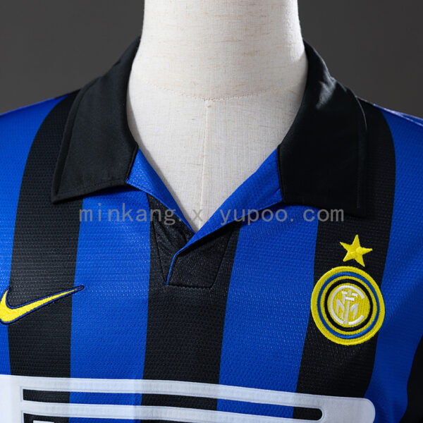 Camiseta Inter Milan 1998 Retro Local Manga Larga - detalle