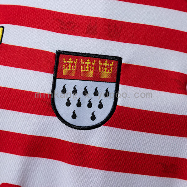 Camiseta 1. FC Köln 2024/25 Local - detalle del dobladillo