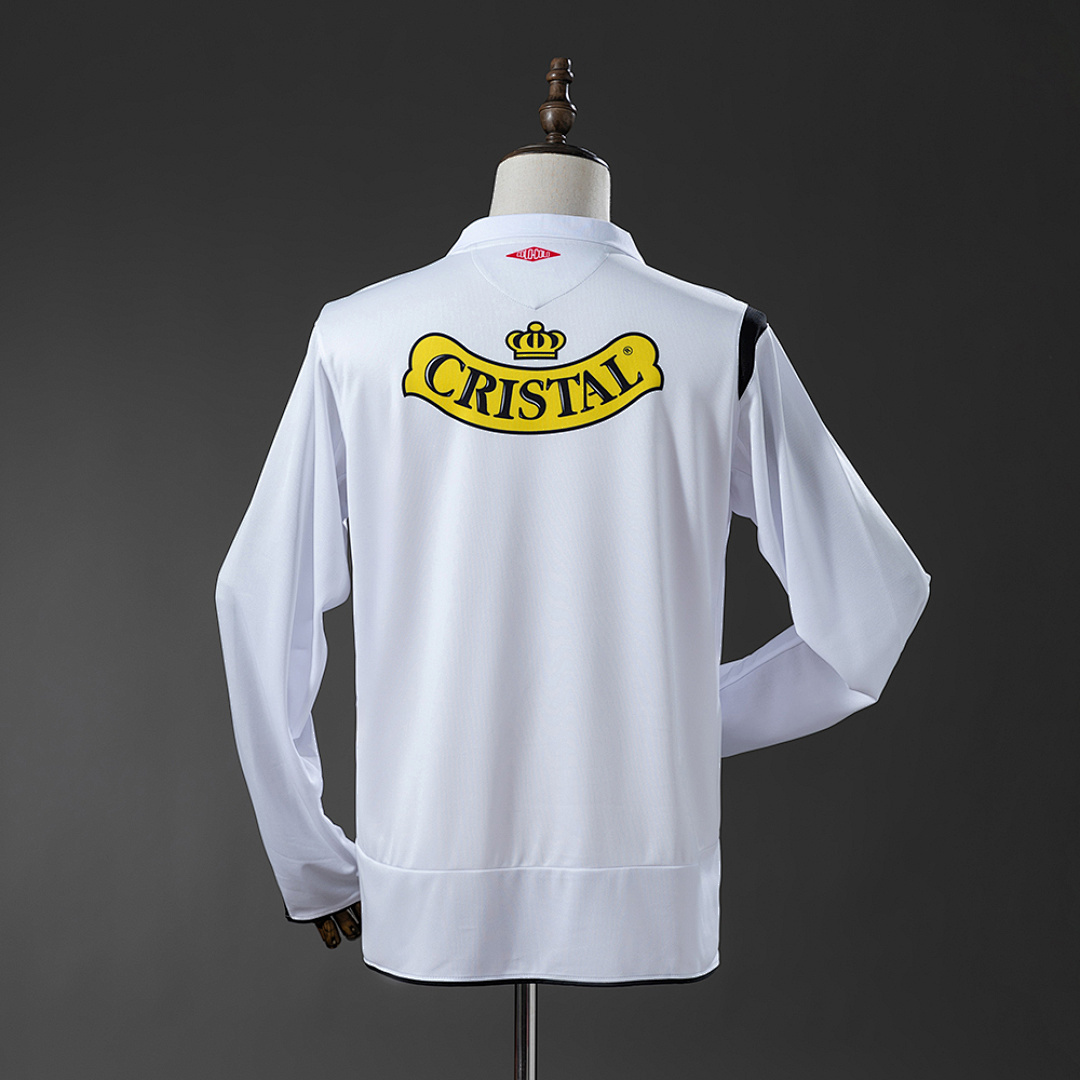 Camiseta Colo Colo 2006 Retro Local Manga Larga - detalle escudo