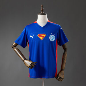 Camiseta Esporte Clube Bahia 2018 Local Superman — vista frontal