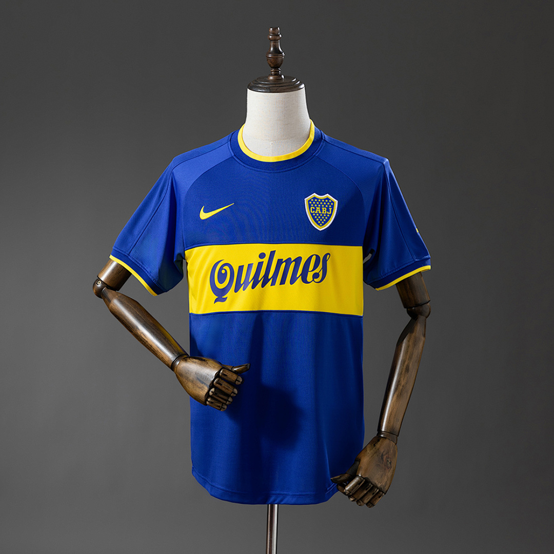 Camiseta Boca Juniors 2000/01 Retro Local - detalle escudo