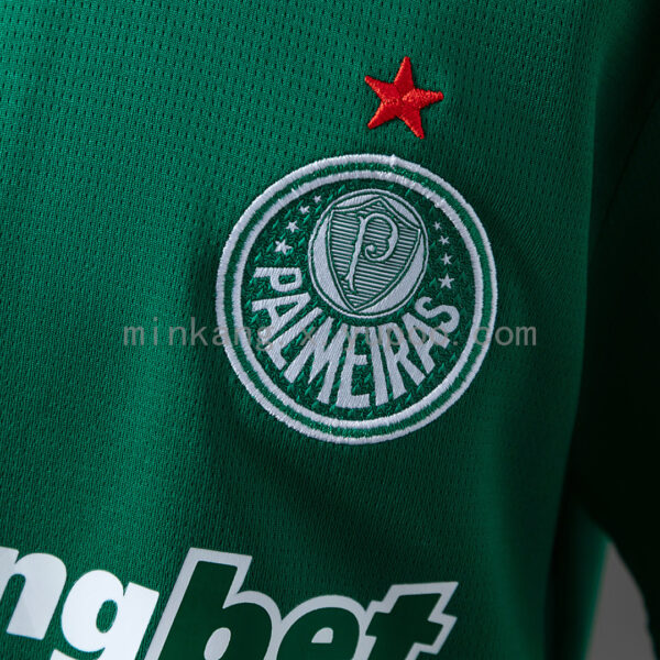 Camiseta Palmeiras 2024/25 Local — detalle dobladillo y costuras