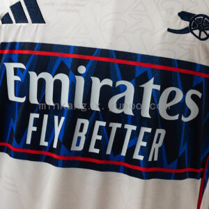 Camiseta Arsenal 2023/24 Pre-Partido - detalle textura de tela