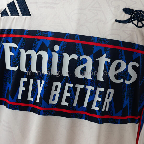 Camiseta Arsenal 2023/24 Pre-Partido - detalle textura de tela