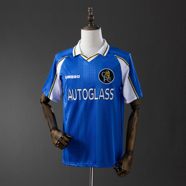 Camiseta Chelsea FC 2001/02 Local Retro - detalle textura del tejido