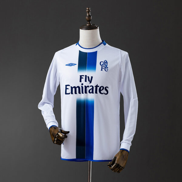 Camiseta Chelsea 1998/99 Retro Visita Manga Larga - vista frontal