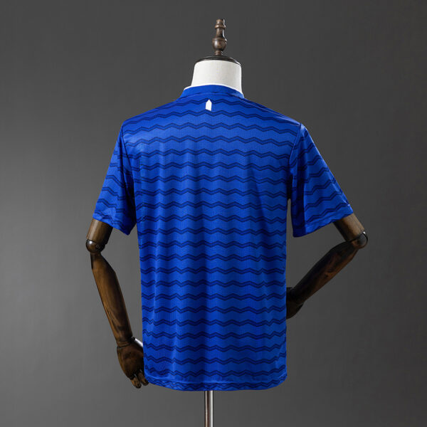 Camiseta Everton 2023/24 Local - textura de la tela con patrón de ondas