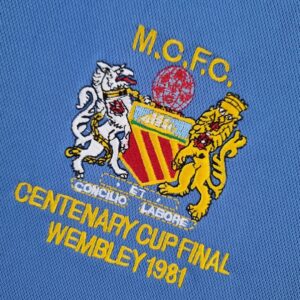 Camiseta Manchester City 1988 Retro Local - detalle