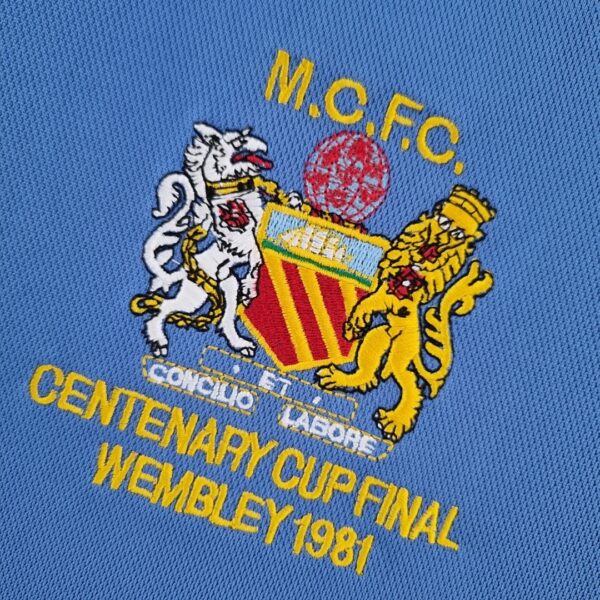 Camiseta Manchester City 1988 Retro Local - detalle