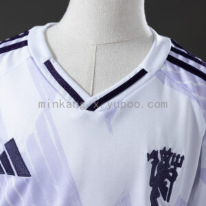 Camiseta Manchester United 2023/24 Visita Nino - detalle textura de tela