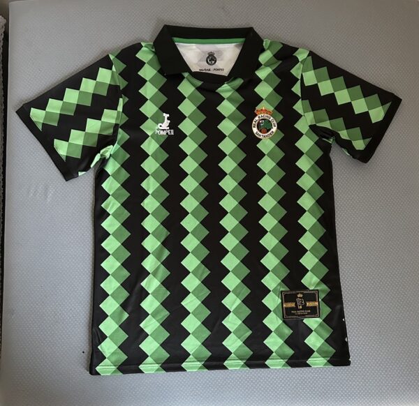 Camiseta Racing de Santander 2013 Aniversario Retro Local — vista lateral izquierda