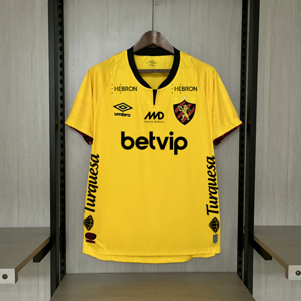 Camiseta Sport Recife 2024 Visita — detalle textura de la tela