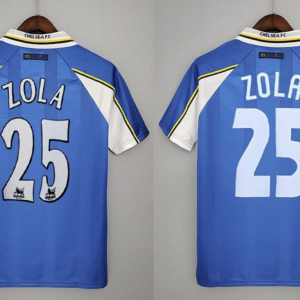 Camiseta Chelsea FC 2001/02 Local Retro - detalle del club en los números