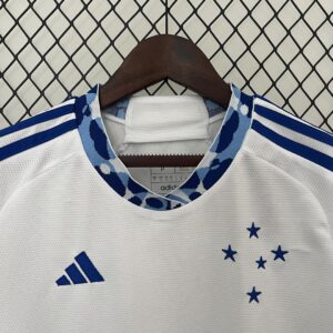 Camiseta Cruzeiro 2024/25 Visita Mujer — tela texturizada