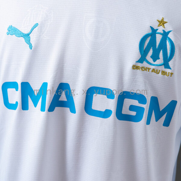 Camiseta Olympique de Marseille 2023/24 Local Manga Larga - vista frontal superior