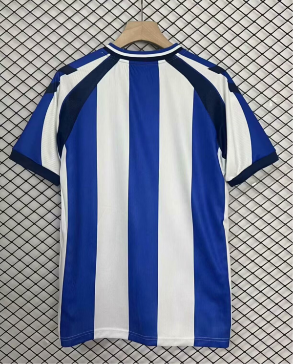 Camiseta Málaga CF 2012/13 Retro Local — detalle franjas