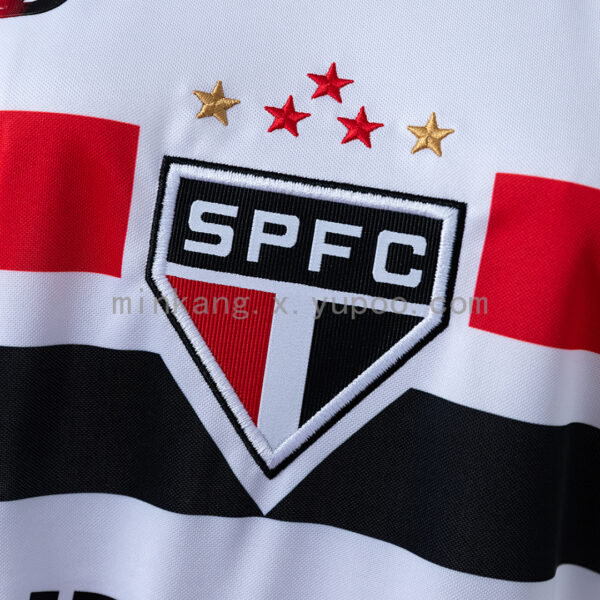Camiseta Sao Paulo 2024/25 Local Mujer — detalle manga
