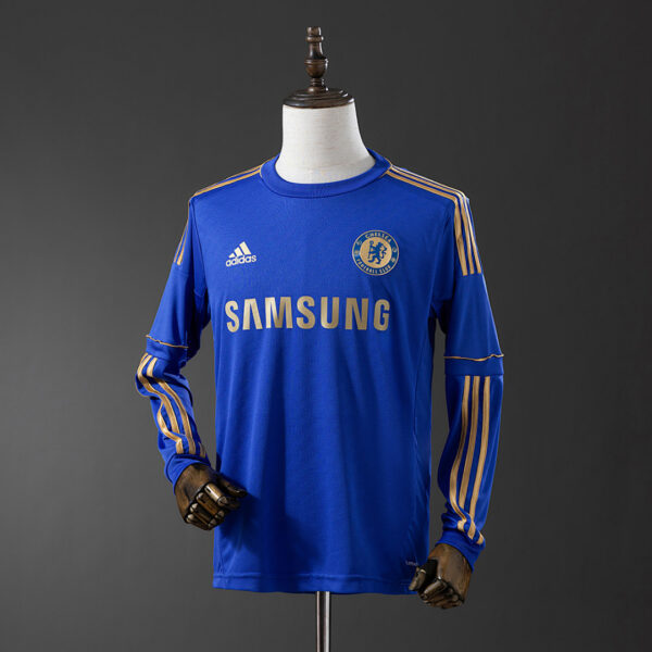 Camiseta Chelsea 2013/14 Retro Local Manga Larga - vista frontal