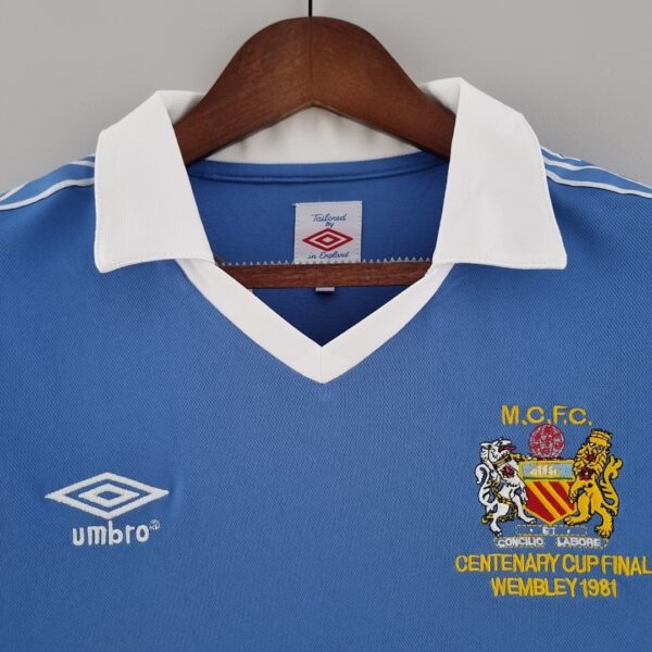 Camiseta Manchester City 1988 Retro Local - detalle