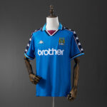 Camiseta Manchester City 1997/98 Retro Local - vista frontal