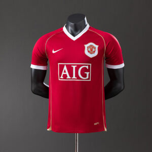 Camiseta Manchester United 2006/07 Retro Local Version Jugador - vista frontal