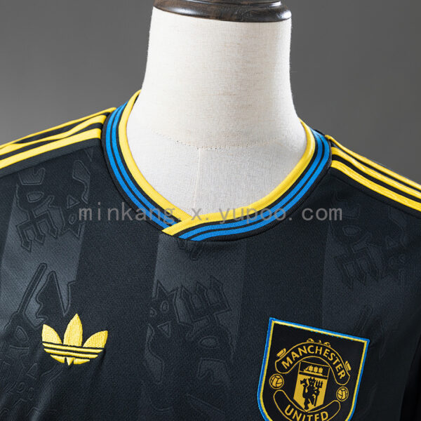 Camiseta Manchester United 1993/94 Retro Visita Manga Larga - vista frontal