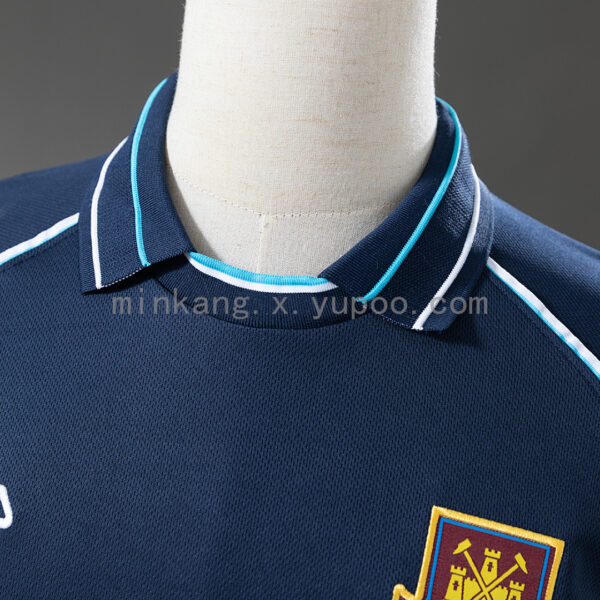 Camiseta West Ham United 2000/01 Retro Tercera - detalle